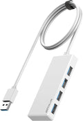 USB Hub, 2 ft Long Cable USB 3.0 Hub, USB Extender by ANYPLUS
