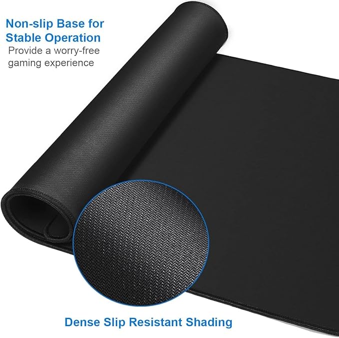Large Extended Gaming Mouse Pad, Water Resist Non-Slip Mousepad Rubber Base - Image 3