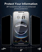 ESR 3 Pack for iPhone 16e/ iPhone 14/ iPhone 13/ iPhone 13 Pro Privacy Screen - Image 3
