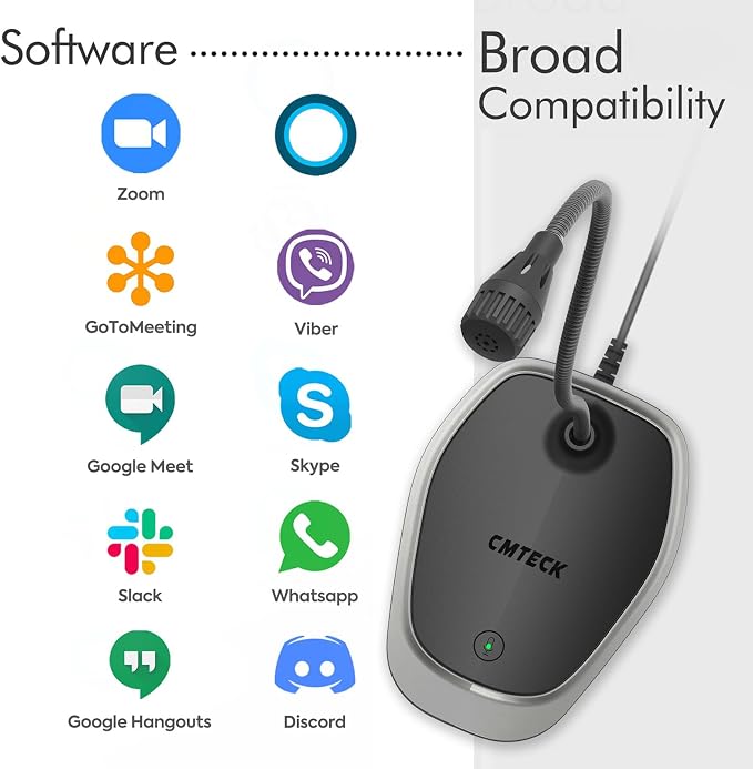 CMTECK USB Computer Microphone, Plug &Play Desktop Omnidirectional Condenser PC - Image 7