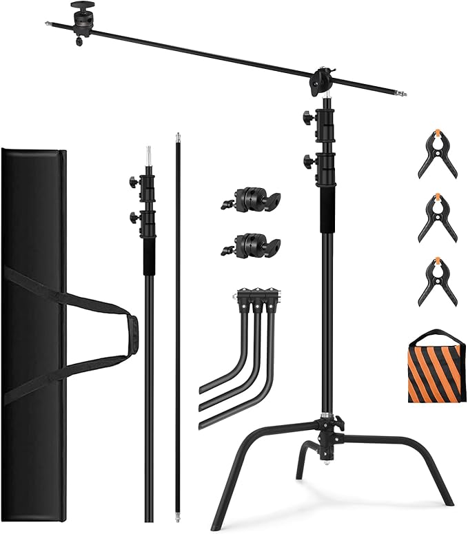 10.8ft/330cm Heavy Duty C Stand Stainless Steel Light Stand by soonpho