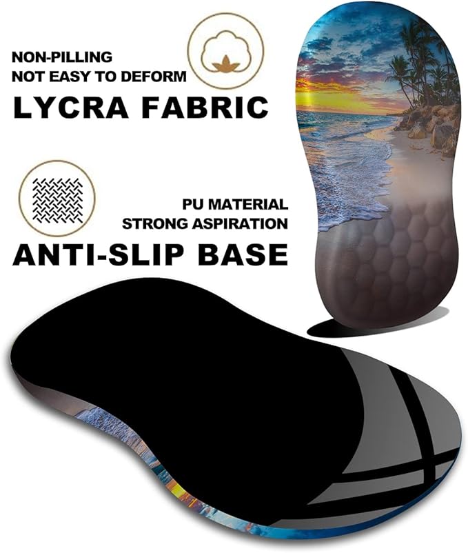 Mouse Pad Wrist Support, Ergonomic Mouse Pad - Image 6