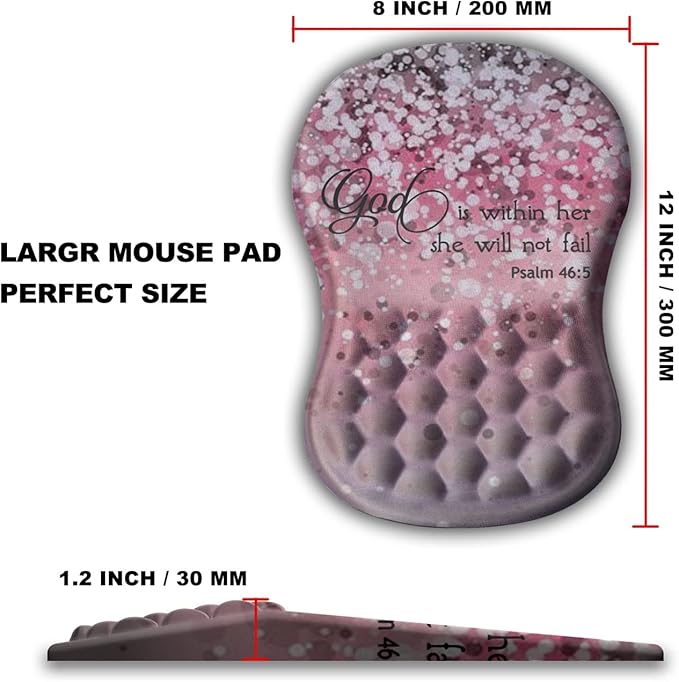 Mouse Pad Wrist Support, Ergonomic Mouse Pad - Image 4