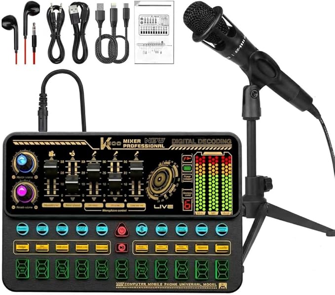 Podcast Equipment Bundle, Basic Audio Interface by Hosabely