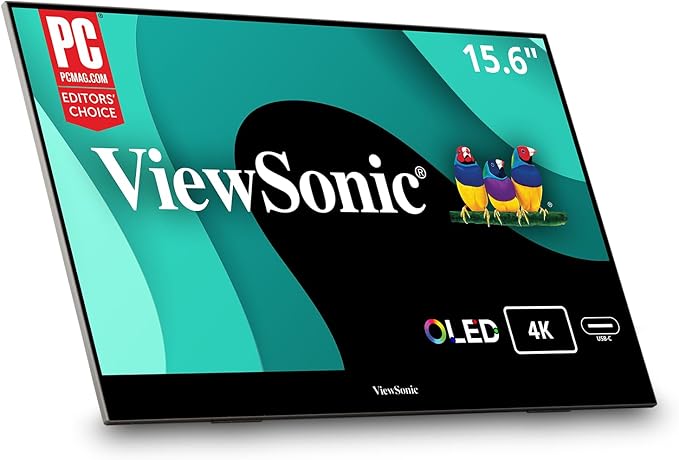 ViewSonic VX1655-4K-OLED 15.6 Inch 4K UHD Portable OLED Monitor by ViewSonicCorporation