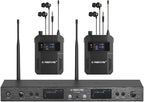 Phenyx Pro UHF Mono Dual Wireless in-Ear Monitor System, Metal Wireless IEM by PhenyxPro