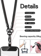 Phone Lanyard, 3-in-1 Anti Theft Phone Straps -Crossbody Lanyard, Neck Holder & - Image 4