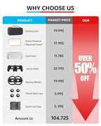 Switch 2 Accessories Bundle for Nintendo, 16-in-1 Game Kit: Carrying Case - Image 2