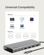 Belkin Connect Universal USB-C 8-in-1 Dual Display Core Hub w/Silicon Motion - Image 6