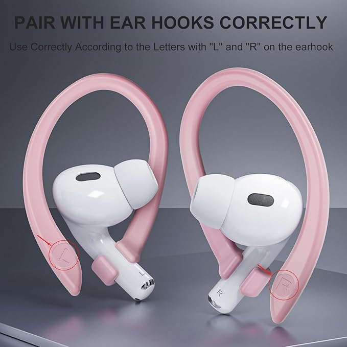 2 Pairs AirPods Ear Hooks for AirPods Pro 2, AirPods Pro, AirPods 4, 2 & 1 - Image 4