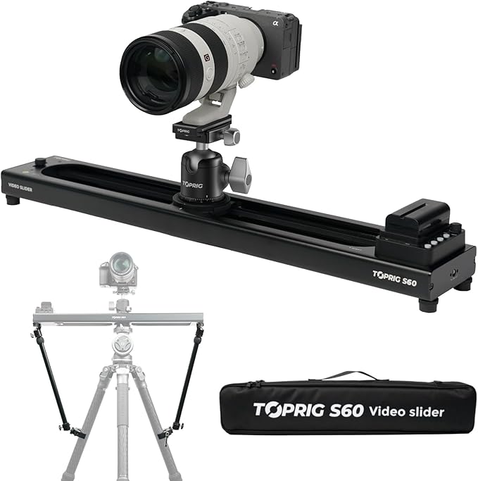 Accsoon Toprig S60 Camera Slider Motorized and Support Arms by toprig