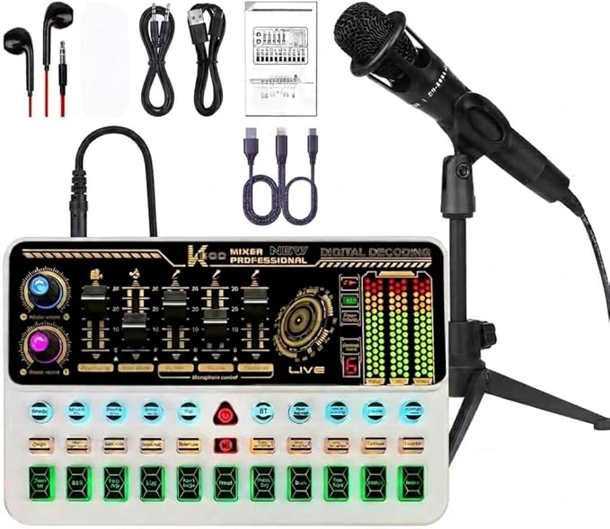 Podcast Equipment Bundle, Basic Audio Interface by Hosabely