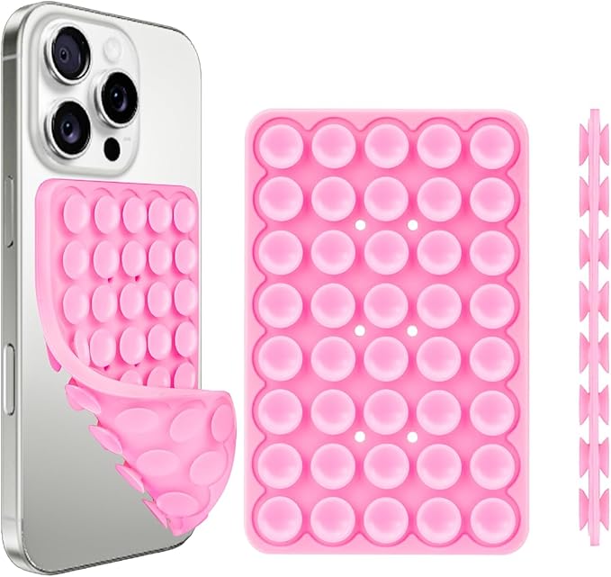 1 Pack Silicone Suction Cup Phone Case Mount Double Sided, Phone Accessories by Giumel