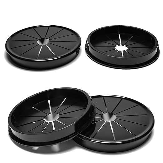 4 Pcs Cable Grommet, Snap Bushing 3-1/8" Mounting Diameter, Flexible by BOPOREAE