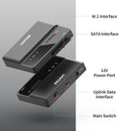 Unitek M.2 NVME SATA SSD Enclosure-2 in 1 Tool-Free Portable 10Gbps NVMe PCI-E - Image 4