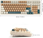 Merdia Wireless Mechanical Keyboard, Triple Mode 2.4G/USB-C/BT Gaming Keyboards - Image 7