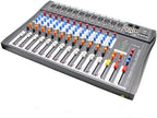 12 Channel Audio Mixer, DJ Soundboard Sound Mixer Console - Image 5
