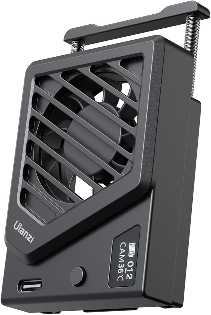 ULANZI Camera Cooling Fan Black New, Spring Telescopic Mounting Adjustable Mini by ulanzi