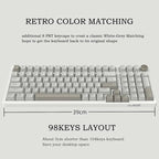 FIRSTBLOOD ONLY GAME. AK992 Retro Wired Mechanical Keyboard, 98 Keys Full Layout - Image 2