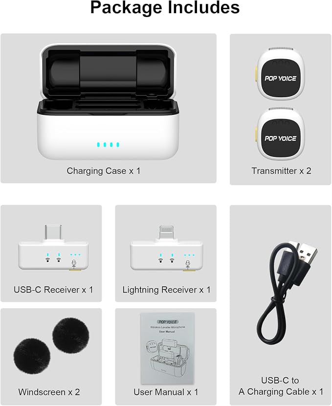 Mini Microphone for iPhone Android, Wireless Mic - Image 8