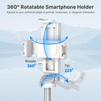 ULANZI JJ02 Selfie Stick Tripod, Extendable Grip Phone Tripod w Detachable - Image 4