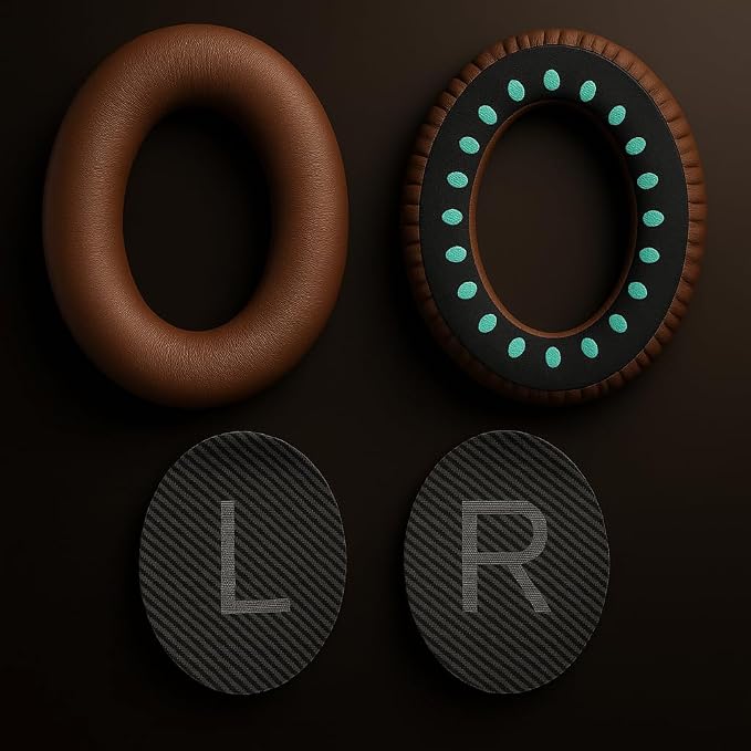 Premium Replacement Ear Pads for Bose QC2, QC35 I & II – Soft Protein Leather & - Image 2