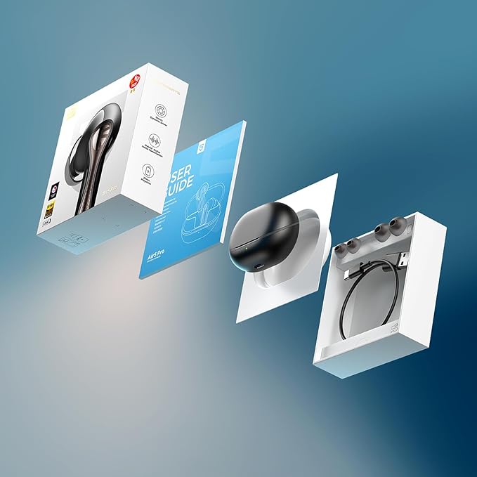 SoundPEATS Air5 Pro Adaptive Hybrid Noise Cancelling Wireless Earbuds, Qualcomm - Image 9