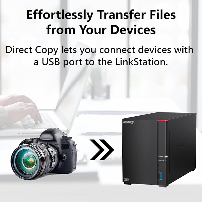 BUFFALO LinkStation 720 4TB 2-Bay Home Office Private Cloud Data Storage - Image 9