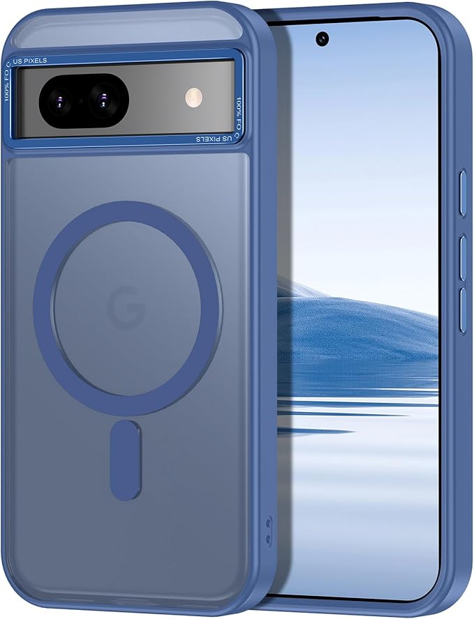 Magnetic for Google Pixel 8a Case, Shockproof Slim Translucent Matte Anti-Slip by Casehas