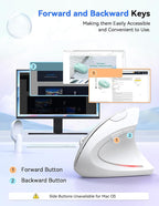 TECKNET Ergonomic Mouse, 4800 DPI Wireless Vertical Mouse - Image 5