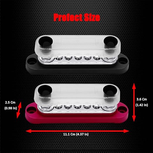 2 x M8 Power Distribution Block Bus Bar 12V - Image 5