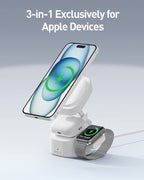 iWALK 3-in-1 Magnetic Wireless Charging Stand, 15W Foldable Charger Station - Image 2
