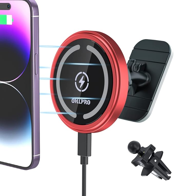 OHLPRO for iPhone 16 Magsafe Car Mount, Dashboard Magsafe Car Phone Holder by OHLPRO