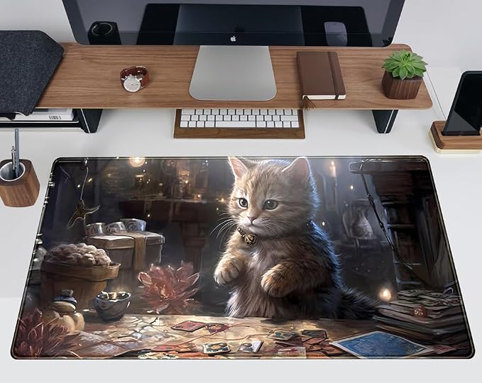 Lotus Cat XL Extended Large Gaming Mouse Pad - Image 2