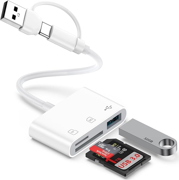 USB C to USB SD Card Reader for Samsung Galaxy S26 by CIQILY