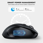 WisFox 2.4G Wireless Mouse for Laptop, Ergonomic Computer Mouse - Image 4