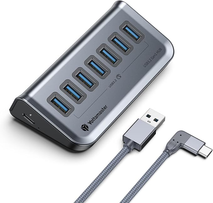 Yottamaster 7 Port USB 3.0 Hub, Data USB Hub Splitter by Yottamaster-MakeEveryByteTreasurable