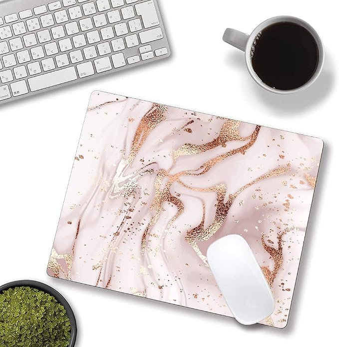Mouse Pad Marble, Washable Square Cloth Mousepad - Image 4