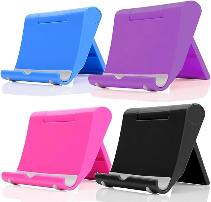 Cell Phone Stand for Desk Foldable Cell Phone Holder Desk Tablet Holder Mobile by JUSDIQIR