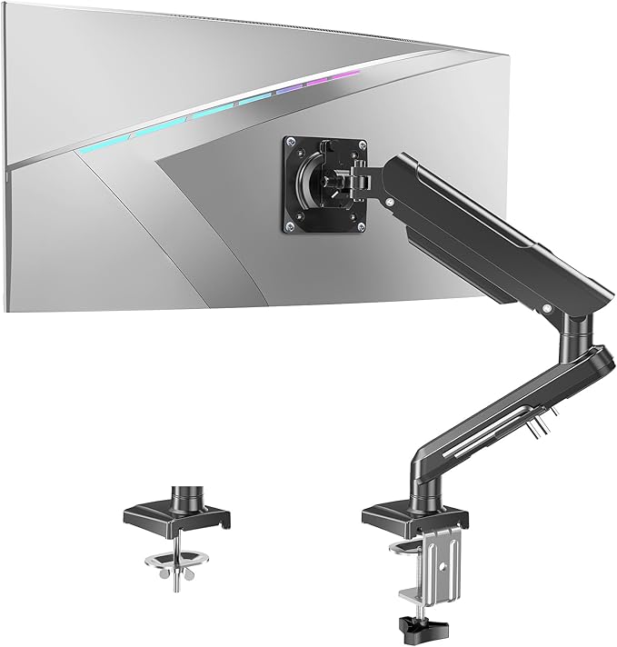 Single Monitor Mount Arm, Fits 13-32 Inch, Holds 4.4-22lbs, Full Motion by ERGOFOCUS