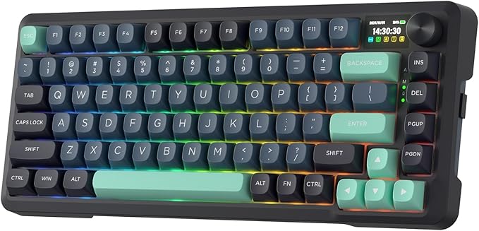Redragon K724 PRO Wireless Gasket Gaming Keyboard w/Hype Screen & Knob by REDRAGON