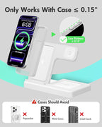 Wireless Charger Stand Charging Station: 3 in 1 Charger Stand Multiple Devices - Image 3