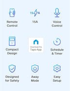 TP-Link Tapo Smart Plug Mini 15A, Smart Home Wi-Fi Plug, Super Easy Setup - Image 2
