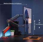 RGB Gaming Monitor-arm for Flat/Ultrawide/Curved Monitors 32 to 60 inch - Image 3