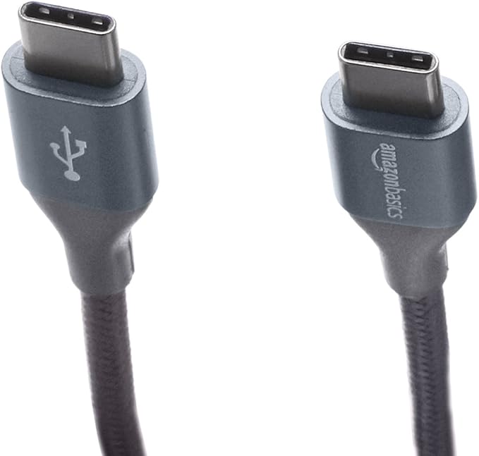 Amazon Basics USB C to USB C Cable, New Nylon USB C Charger Cable - Image 3