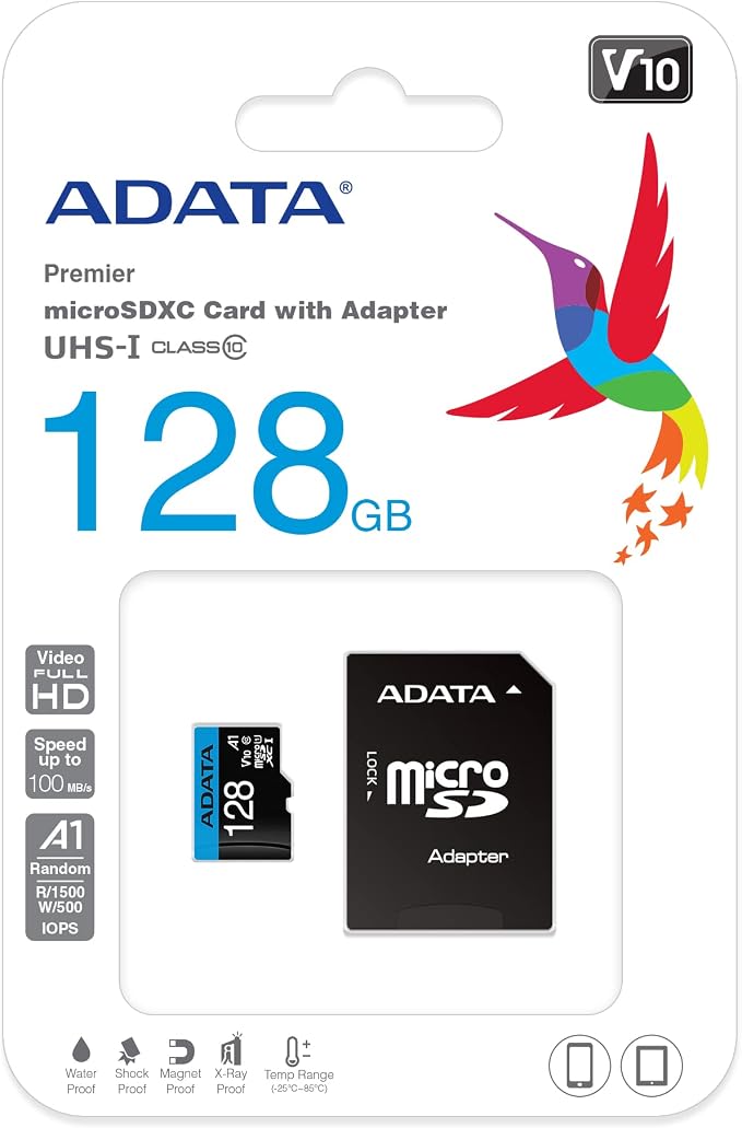 ADATA Premier 128GB MicroSDHC/SDXC UHS-I Class 10 V10 A1 Memory Card - Image 13