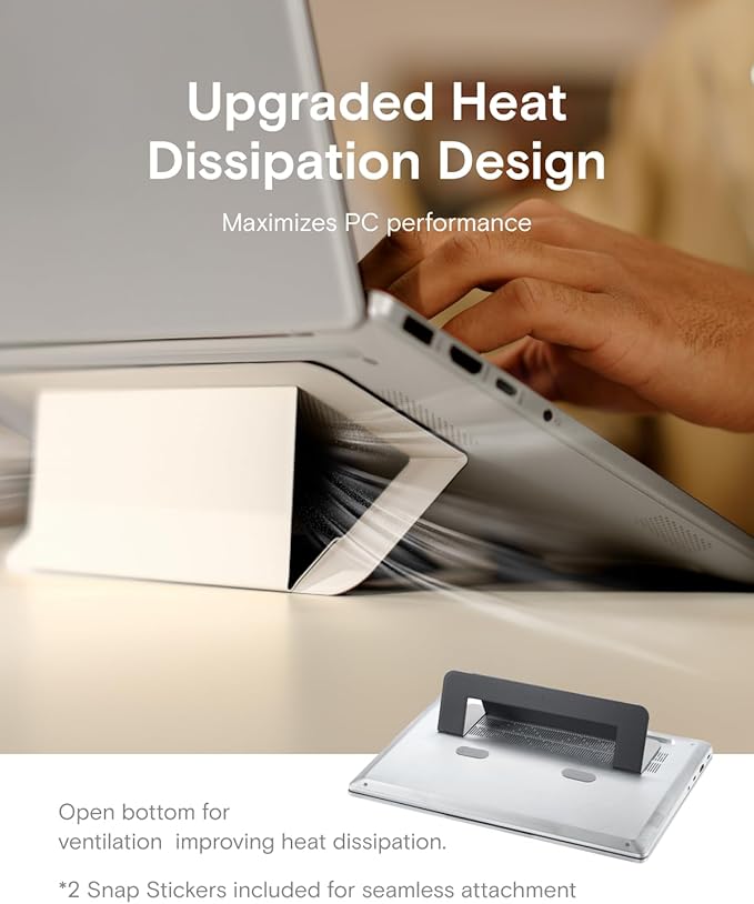 MOFT Laptop Stand for Desk, Adhesive Airflow Laptop Cooling Riser for Heat - Image 6