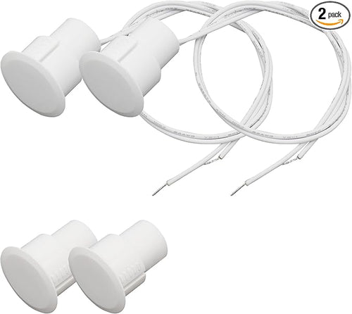2PCS Recessed Wired Security Window Door Contact Sensor, Normally Closed NC by FOCMKEAS