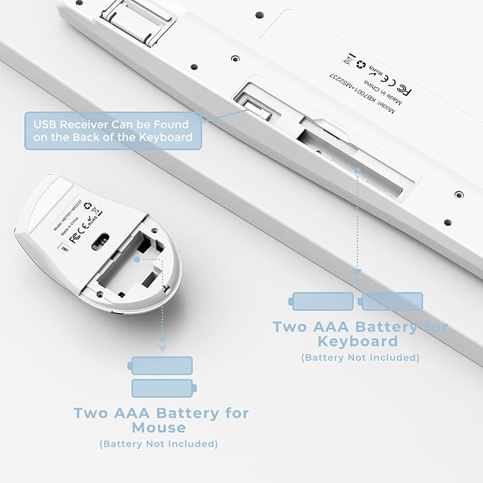 Ergonomic Keyboard and Mouse Combo - Image 2