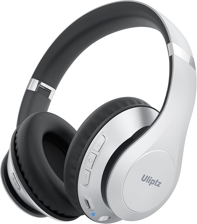 Uliptz Wireless Bluetooth Headphones, 65H Playtime, 6 EQ Sound Modes, HiFi by Uliptz